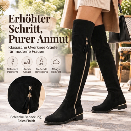 🚨Nicht verpassen!🚨 Schicke, figurbetonte Overknee-Stiefel für Damen