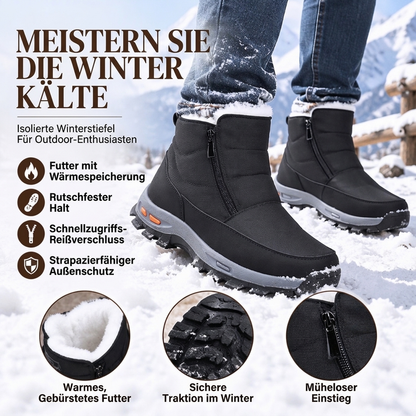 📢Letzter Tag! Alles 50%!📢 Herbst Winter Stiefel Herren warme Plüsch gefüttert wasserdicht Schneestiefel