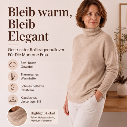 ⭐🧶Beliebt | Rollkragen-Wärme, Herbst- & Winter-Layer – Weicher Rollkragenpullover für Damen