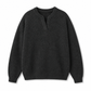 🥳Top Angebot!🥳 Herren Retro Henley Künstliches Zweiteiliges Sweatshirt, Locker Sitztender Langarm Strickpullover für Herbst und Winter