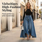 📦 Frisch eingetroffen! 👖 Damen Hochtaillierte Weitbein-Jeans mit High-Low-Saum – moderner Look, figurschmeichelnd & vielseitig kombinierbar