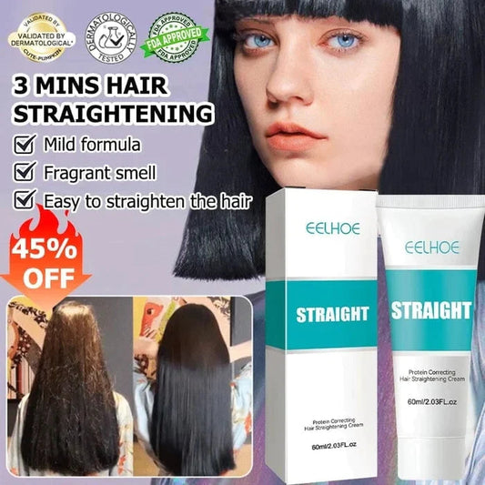 （Kaufen Sie 2 und erhalten Sie 1 gratis）Haarglättungscreme zur Behandlung mit Seide und Keratin