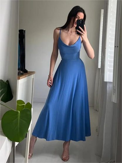 Lulah Drapiertes Maxikleid mit integriertem BH--Kostenloser Versand!