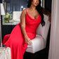Lulah Drapiertes Maxikleid mit integriertem BH--Kostenloser Versand!