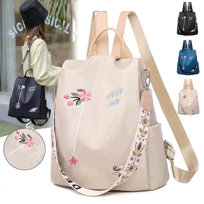 Floral Stickerei wasserdicht Oxford Rucksack