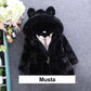 [Bestes Geschenk für sie] Mädchen süße dicke Kaninchenohren Kapuzenjacke
